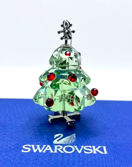 Swarovski crystal Christmas tree ornament Merry Christmas