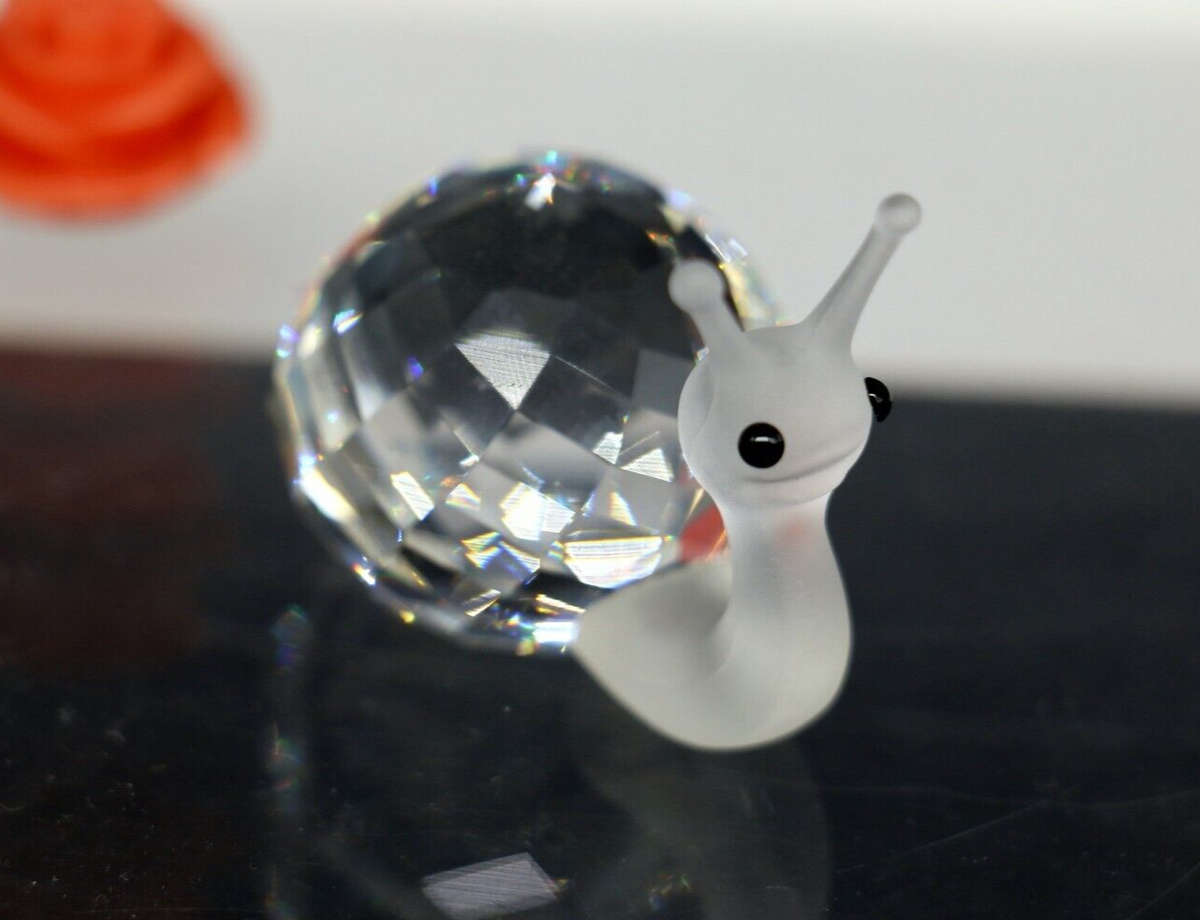 Swarovski Silver Crystal Figurine Snail