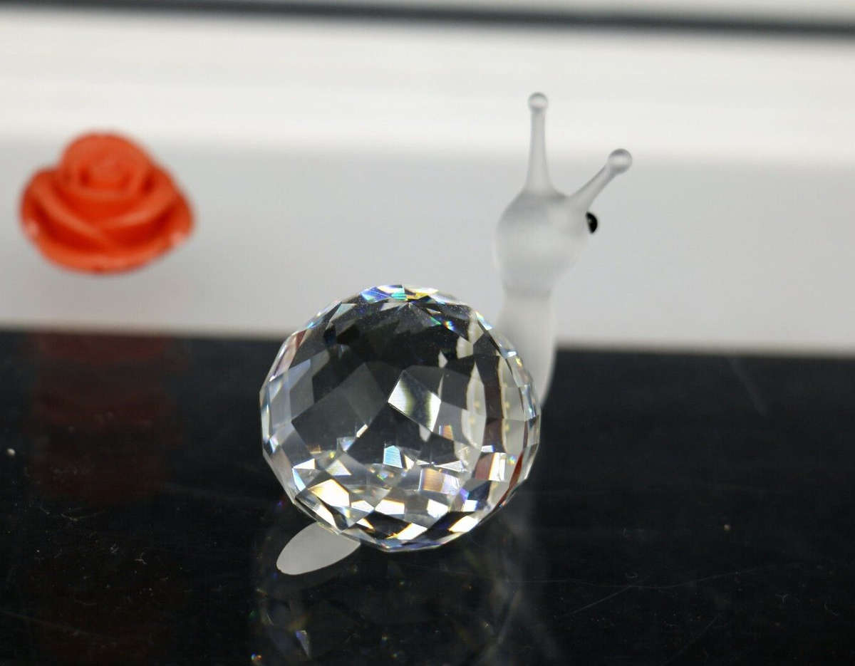 Swarovski Silver Crystal Figurine Snail