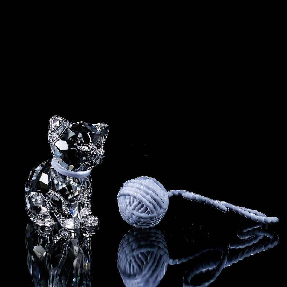 Swarovski Crystal Sitting Kitten Cat 5268832 The Peaceful Countryside