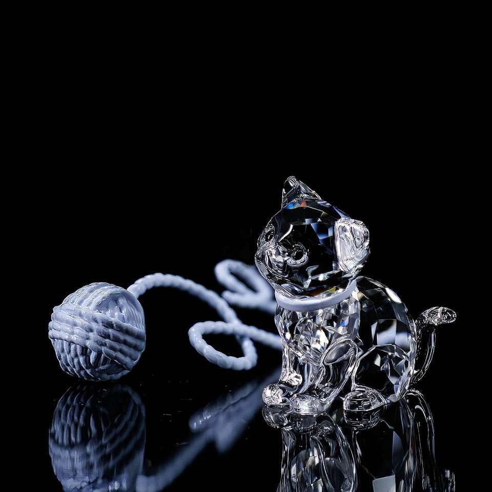 Swarovski Crystal Sitting Kitten Cat 5268832 The Peaceful Countryside