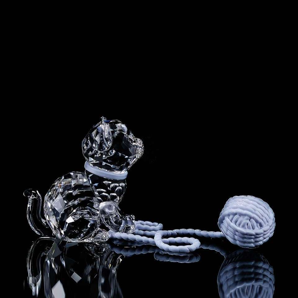 Swarovski Crystal Sitting Kitten Cat 5268832 The Peaceful Countryside