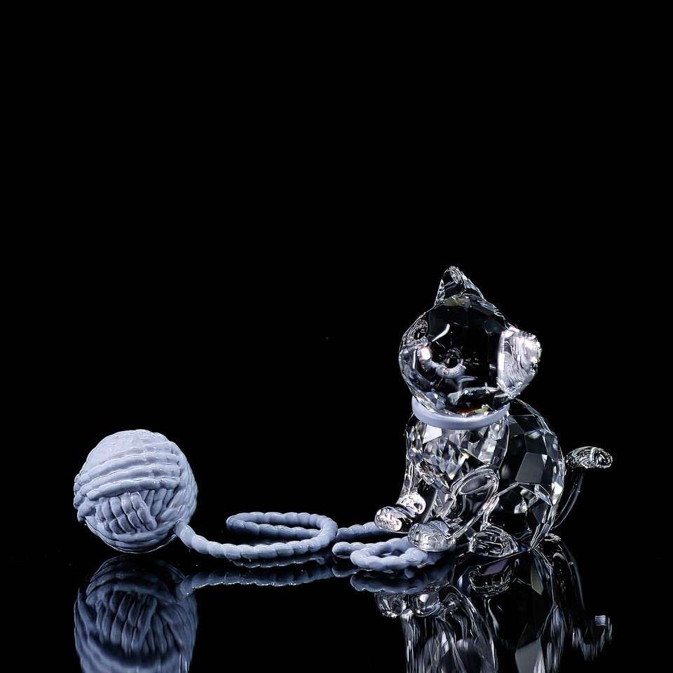 Swarovski Crystal Sitting Kitten Cat 5268832 The Peaceful Countryside