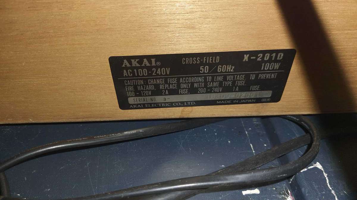 Akai X-201D reel to reel Tape recorder