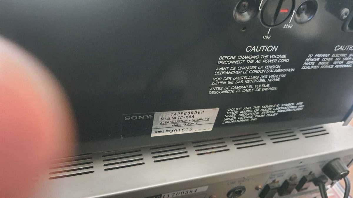 Sony Stereo Cassette Deck TC-K4A (Needs repairs)