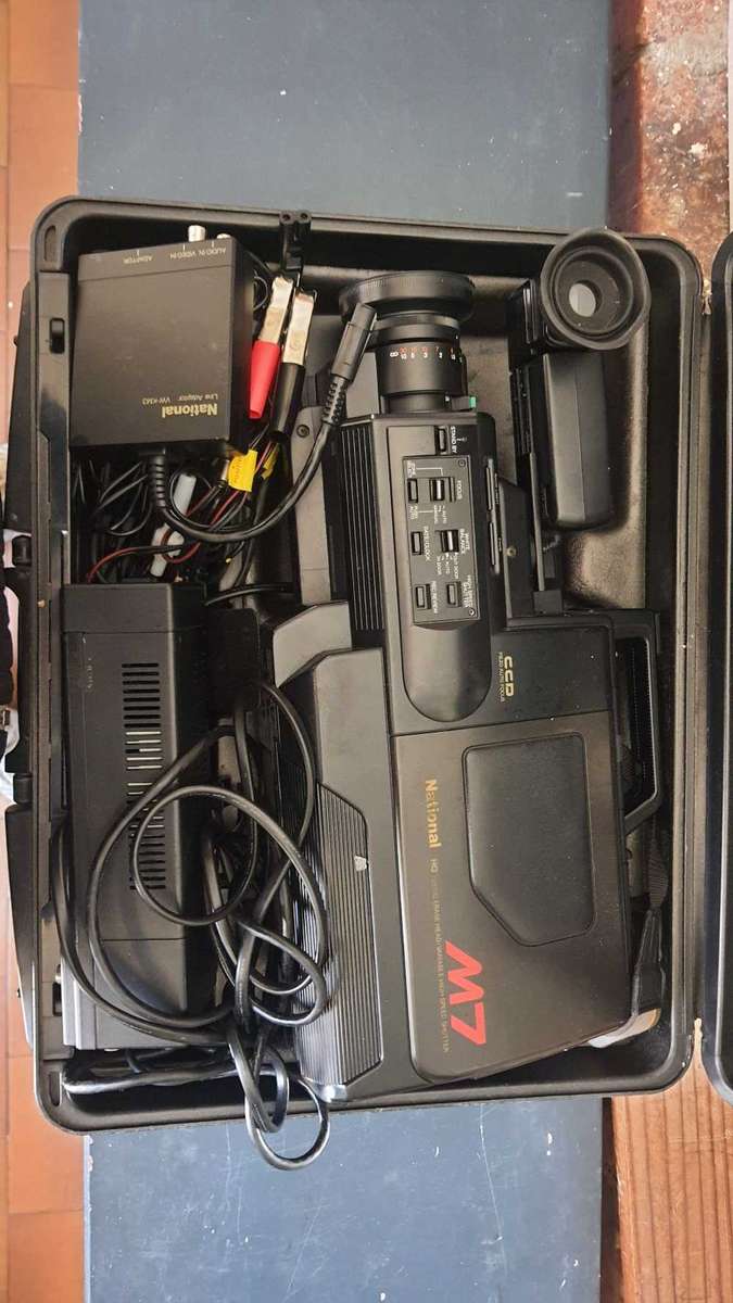 National VHS movie camera