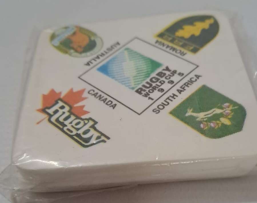 South Africa Rugby - 1995 WC Coasters for collectors (4 pack).