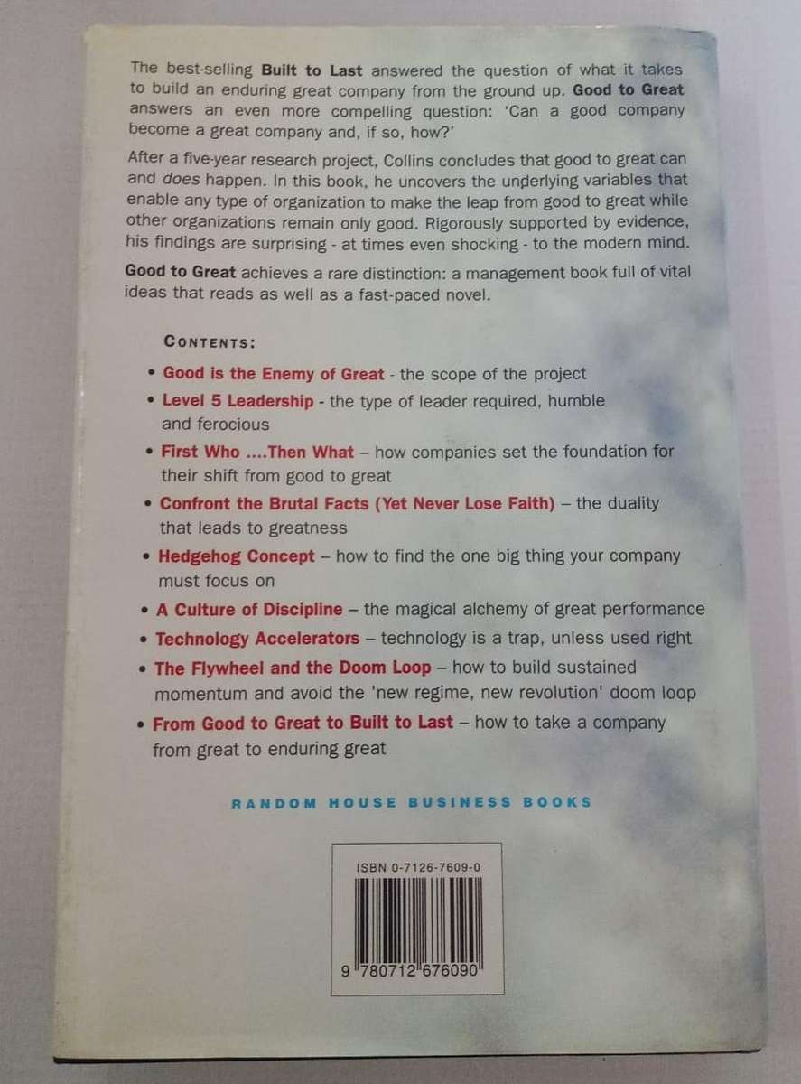 Book - Jim Collins - Good to Great.