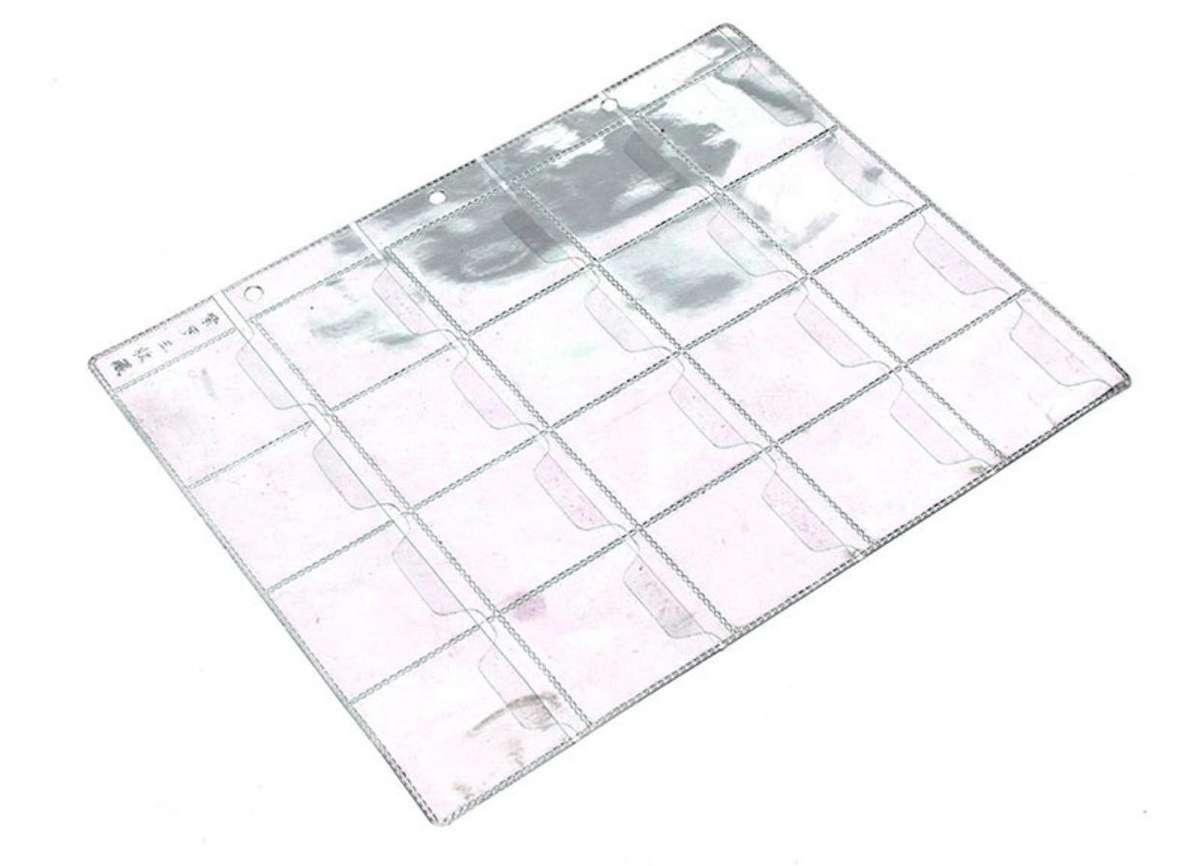 10pcs A4 Universal Coin Album  Pages. 20 Pocket Page