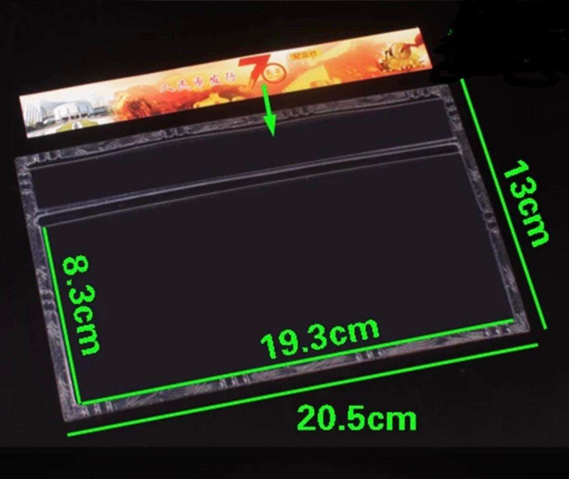 Banknote Hard Holder, Label Type.
