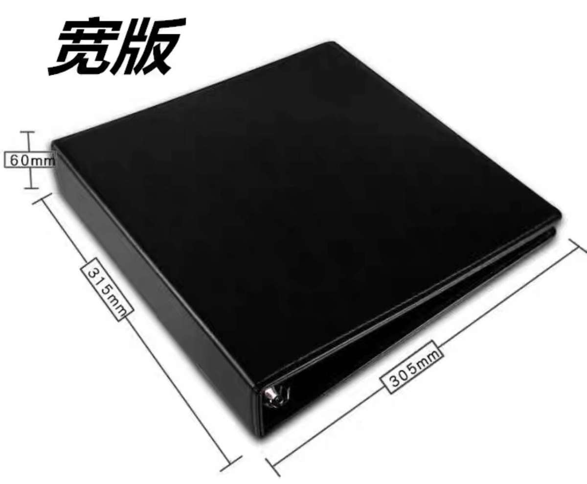 LEATHERETTE BINDER , WIDENED !! (Inside 10graded banknote album pages)