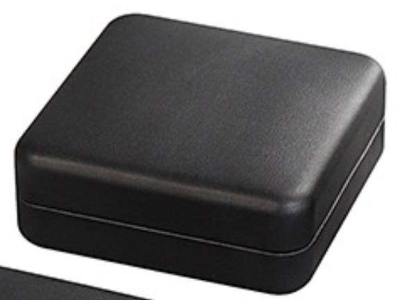 Black Coin Box , With 33mm Capsule. ( 65mm x 65mm x 28 mm)