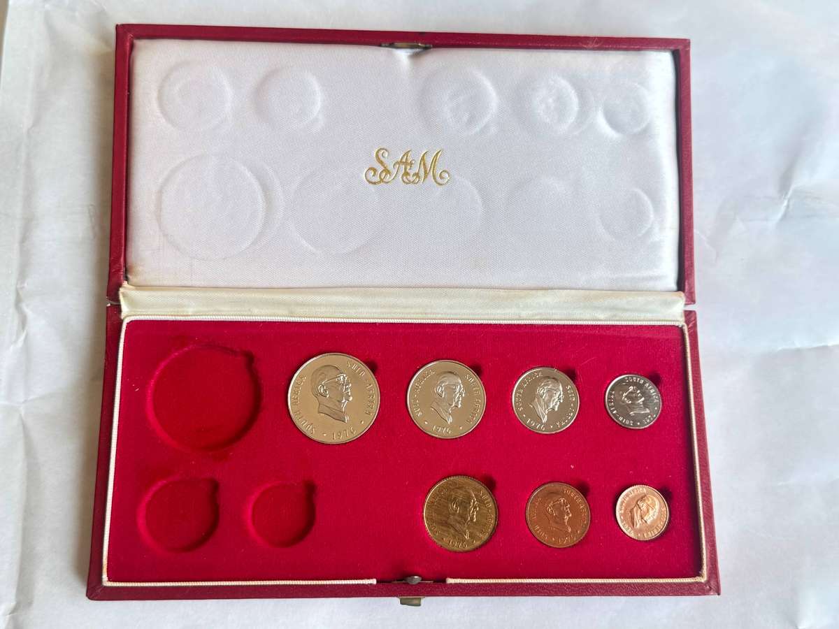 1976 SA 50c to 1/2c Proof Set.