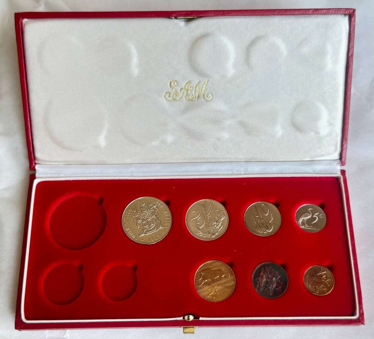 1983 SA 50c to 1/2c Proof Set.