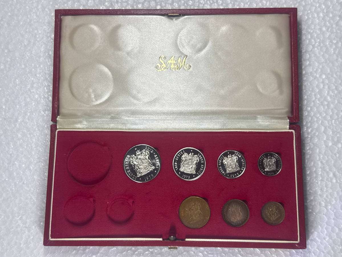 1975 SA 50c to 1/2c Proof Set.