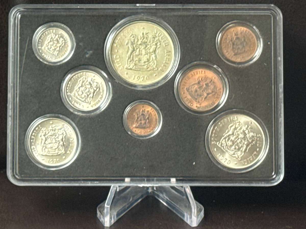 1970 South Africa UNC SET. R1 Silver.