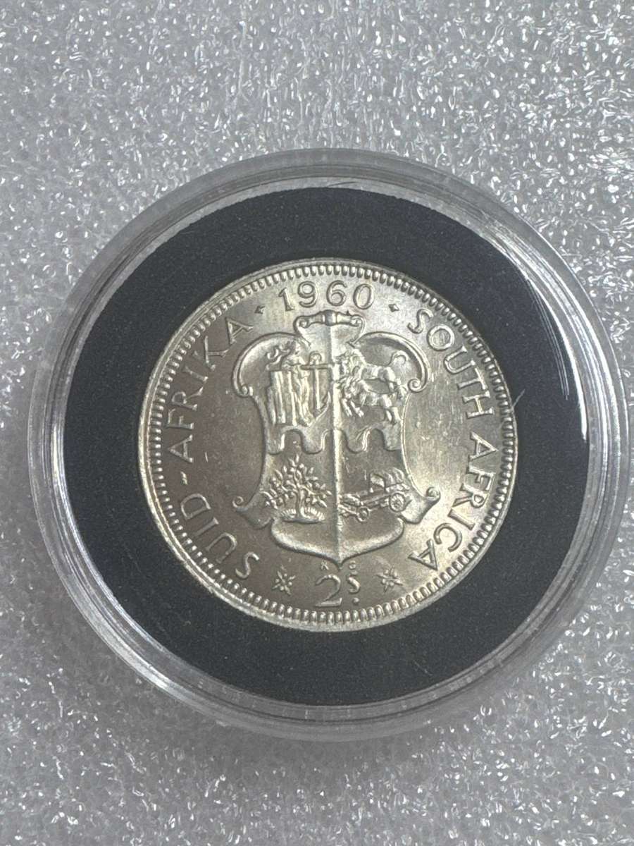 1960 SA Union 2 Shilling UNC/Au.