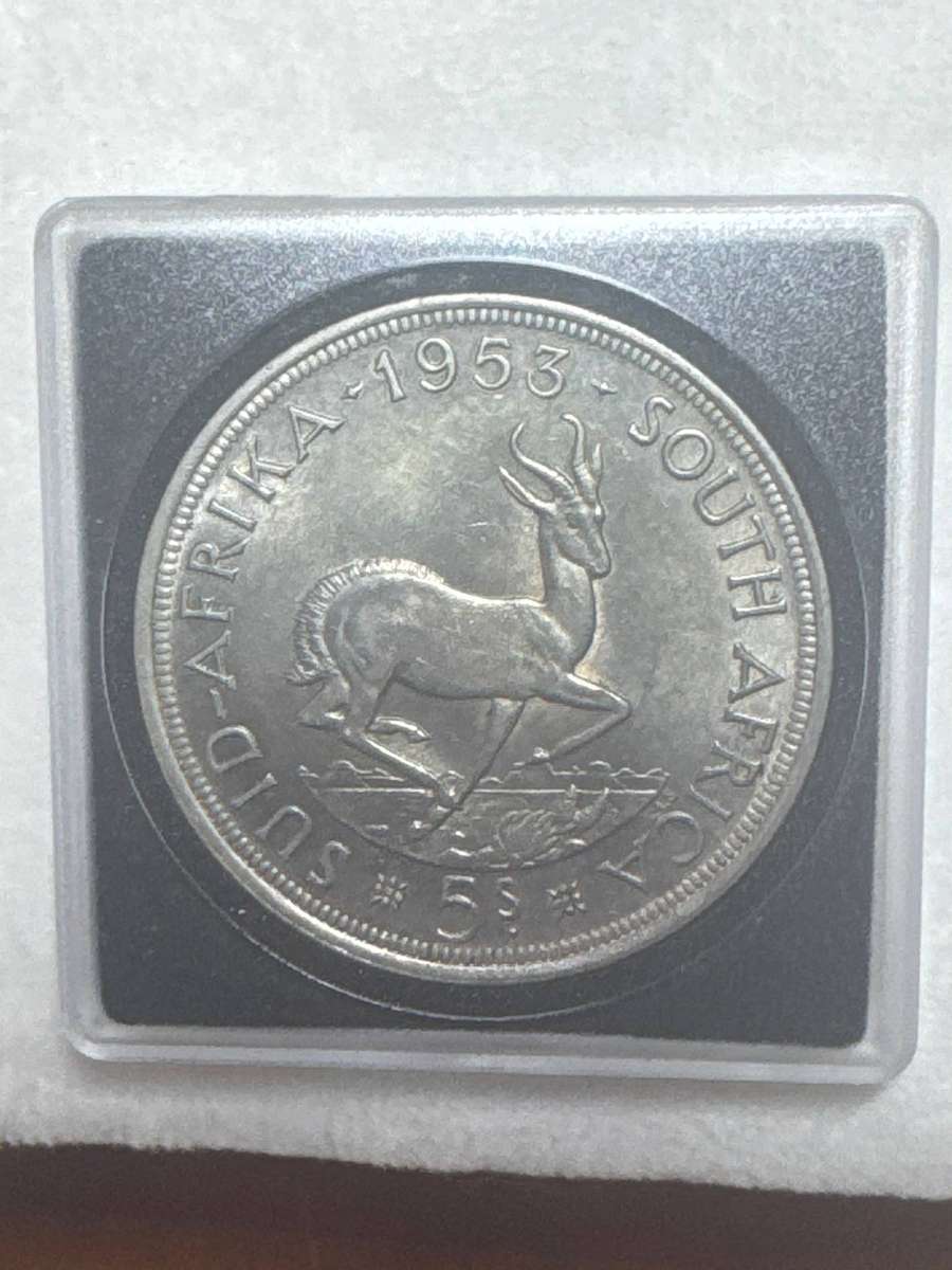 South Africa 1953 5 Shillings.