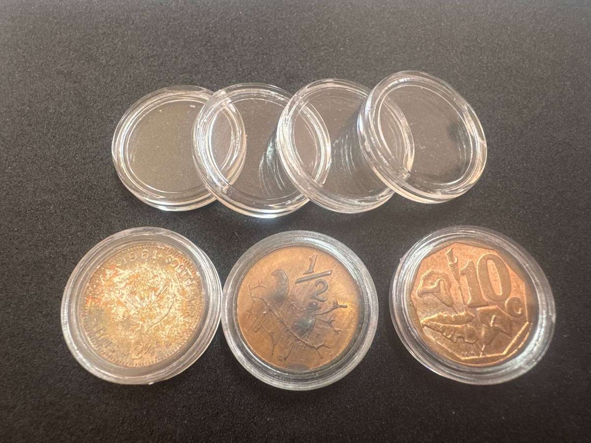 Inner diameter 16.3mm Coin Capsules. Fit 3d, 1/2c and 10c. (No Coin)