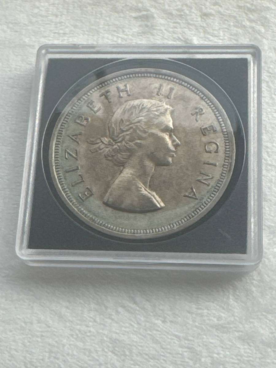 1955 Union of SA 5 Shillings.