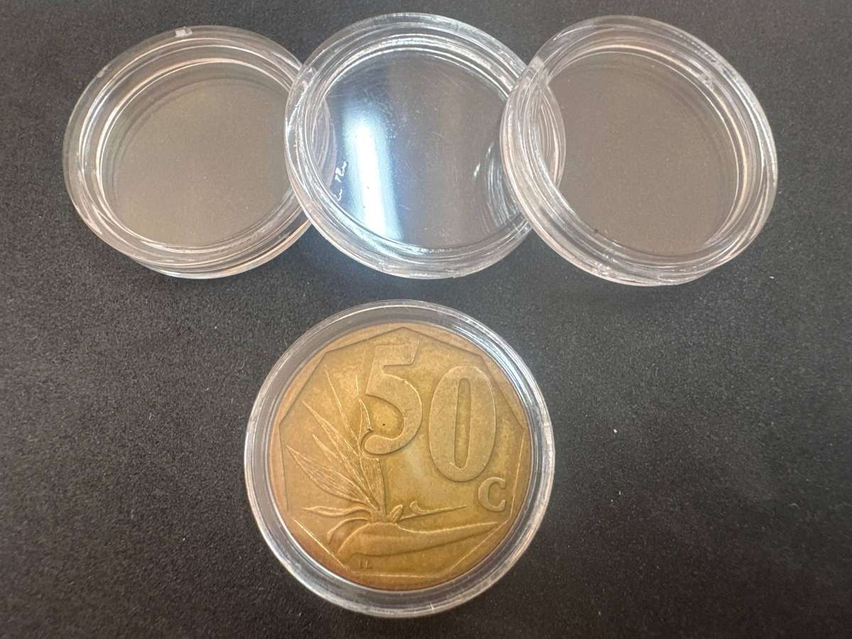 Inner diameter 22mm Coin Capsule. Fit 50c.(No Coin)