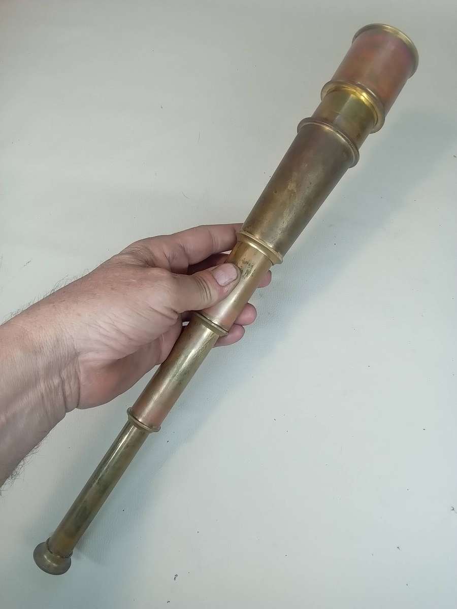 Vintage Ross London Brass Nautical Telescope 480mm