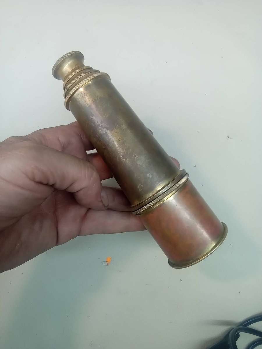 Vintage Ross London Brass Nautical Telescope 480mm