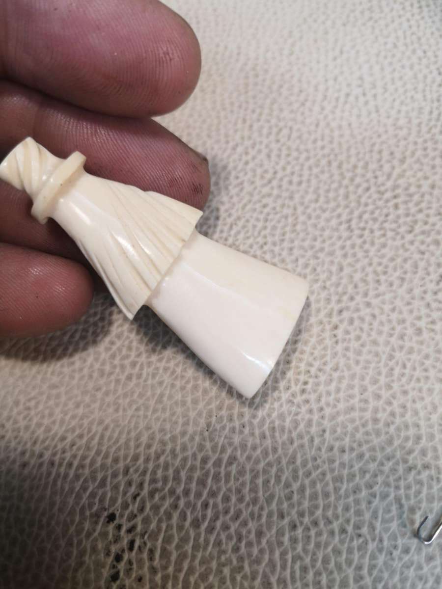 Magnificent Handcrafted African Bone and Ebony Chess Set 30mm x 30mm