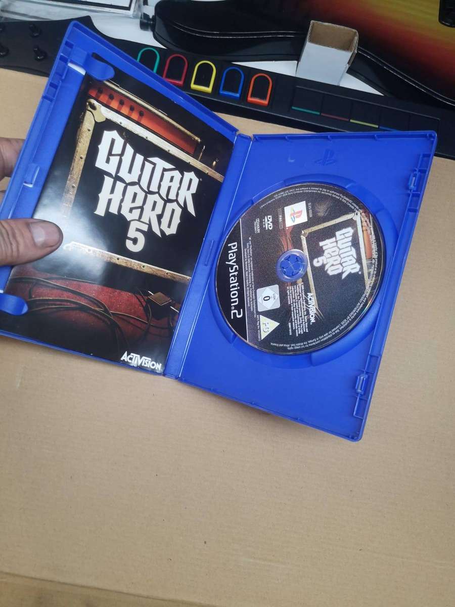 Sony PS2 Guitar Hero 5 GUITAR + GAME (COMPLETE BOX SET) Like New