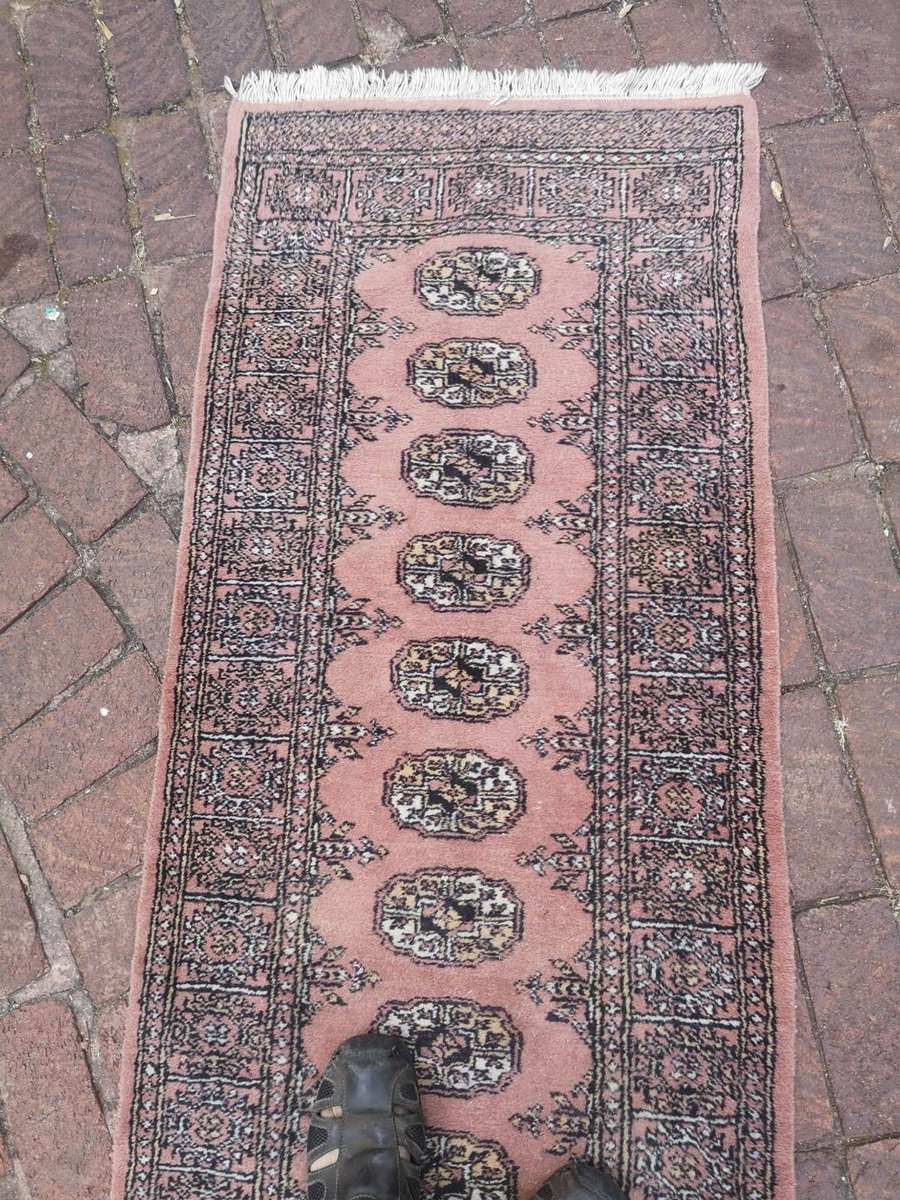 Afghan Bokhara Area Rug Hand knotted Wool - 2330 x 730mm
