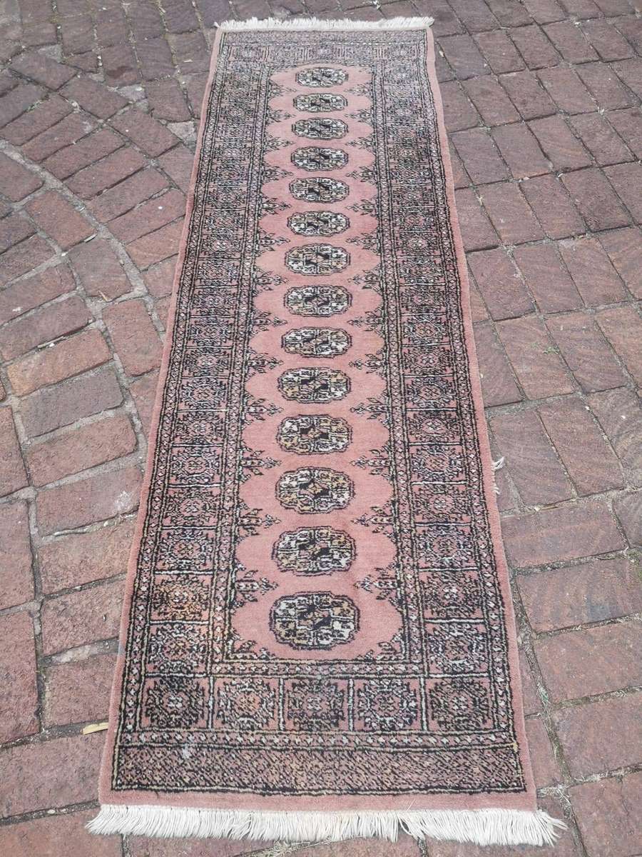 Afghan Bokhara Area Rug Hand knotted Wool - 2330 x 730mm