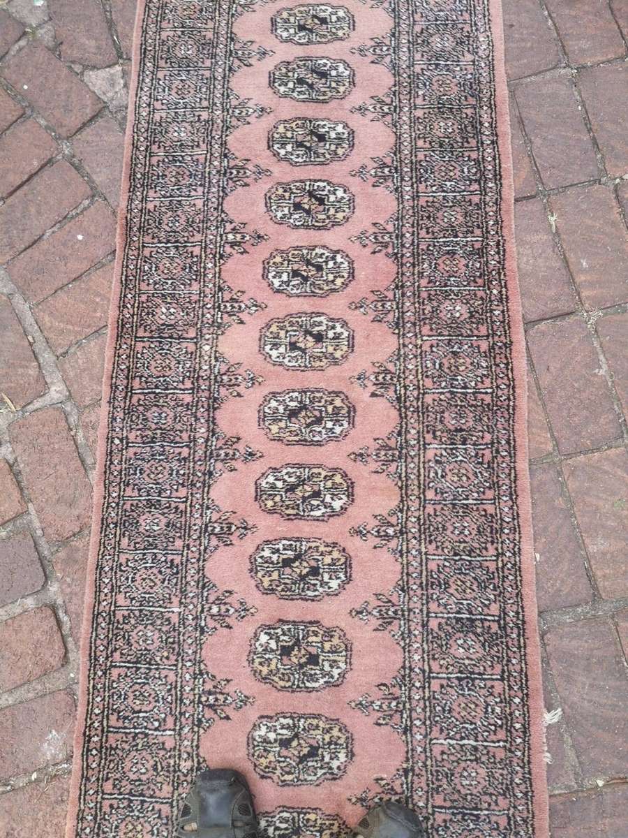 Afghan Bokhara Area Rug Hand knotted Wool - 2330 x 730mm