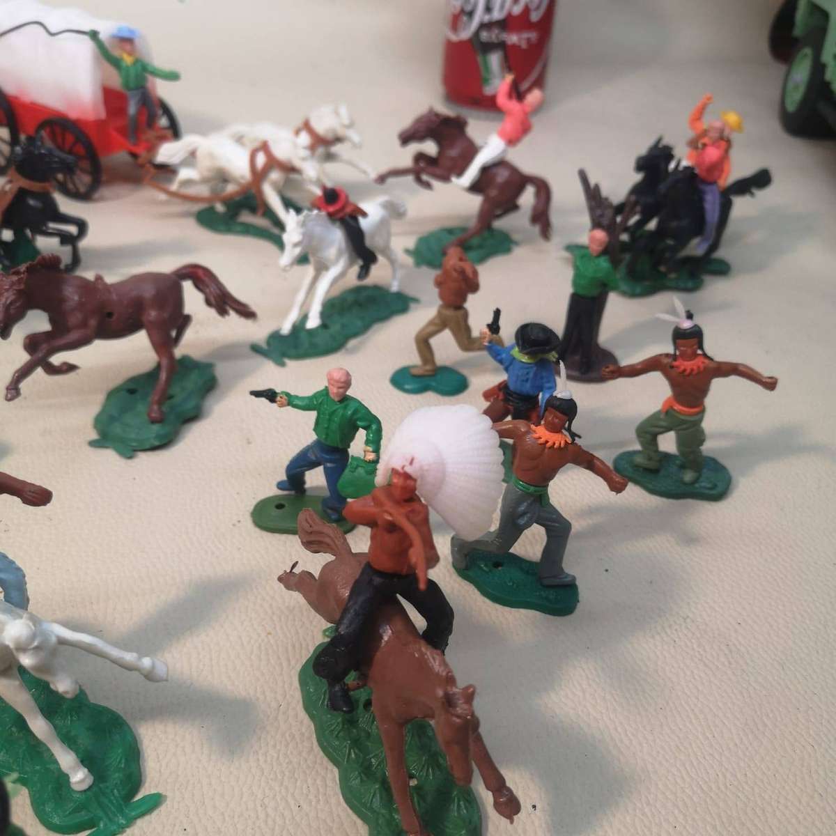 Vintage Swoppets Hong Kong Cowboys, Indians, Stagecoach & Wagon Collection