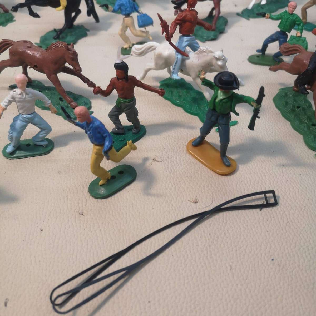 Vintage Swoppets Hong Kong Cowboys, Indians, Stagecoach & Wagon Collection