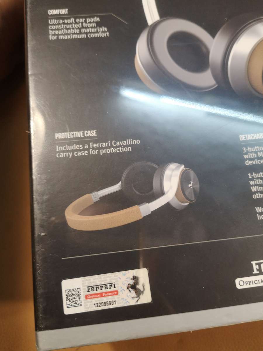 Exquisite Ferrari Cavallino Collection T350 Noise Cancelling Headphones - New Unopened in Box
