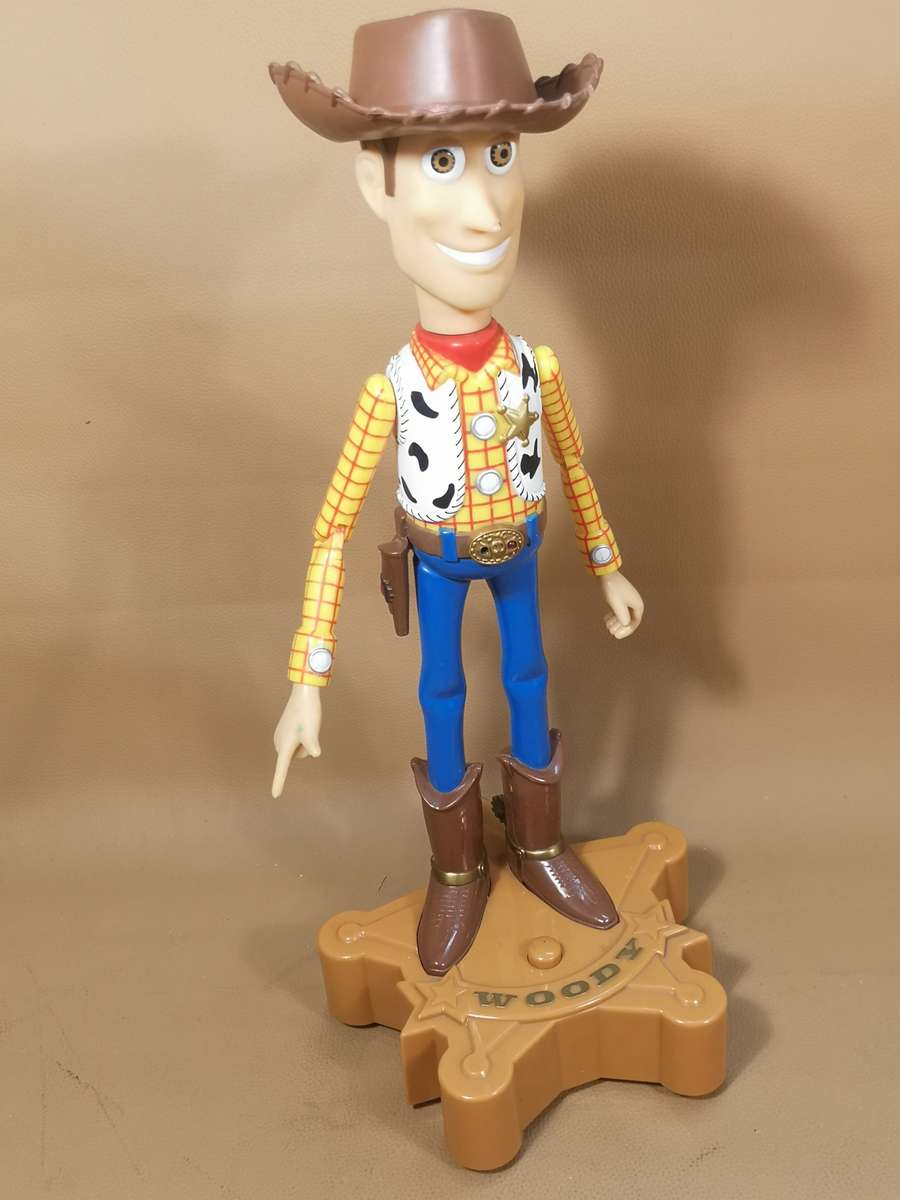 Very Large Vintage 90s Disney Toy Story Electronic Talking Woody Room Guard - 380mm