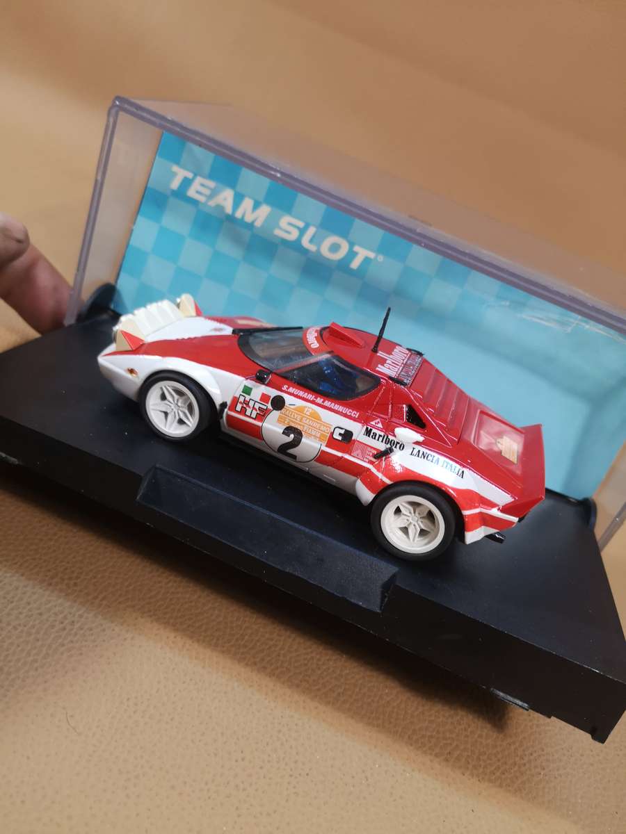 Team slot 1/32 Lancia Stratos HF #2 Saint Remo Marlboro S.MUNARI-M.MANNUCCI - Slot Car