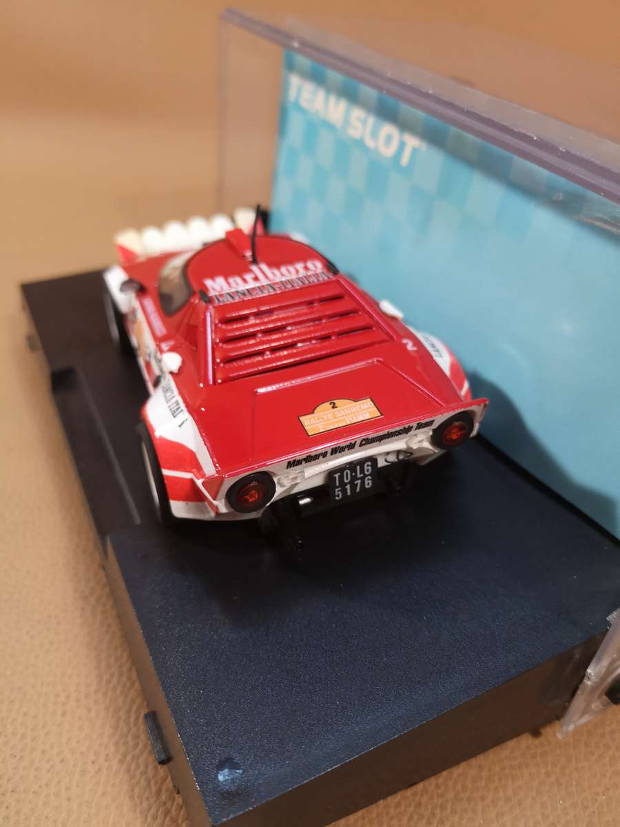 Team slot 1/32 Lancia Stratos HF #2 Saint Remo Marlboro S.MUNARI-M.MANNUCCI - Slot Car
