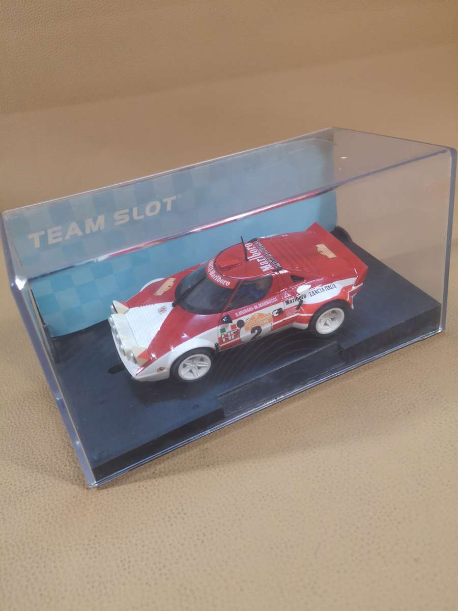 Team slot 1/32 Lancia Stratos HF #2 Saint Remo Marlboro S.MUNARI-M.MANNUCCI - Slot Car