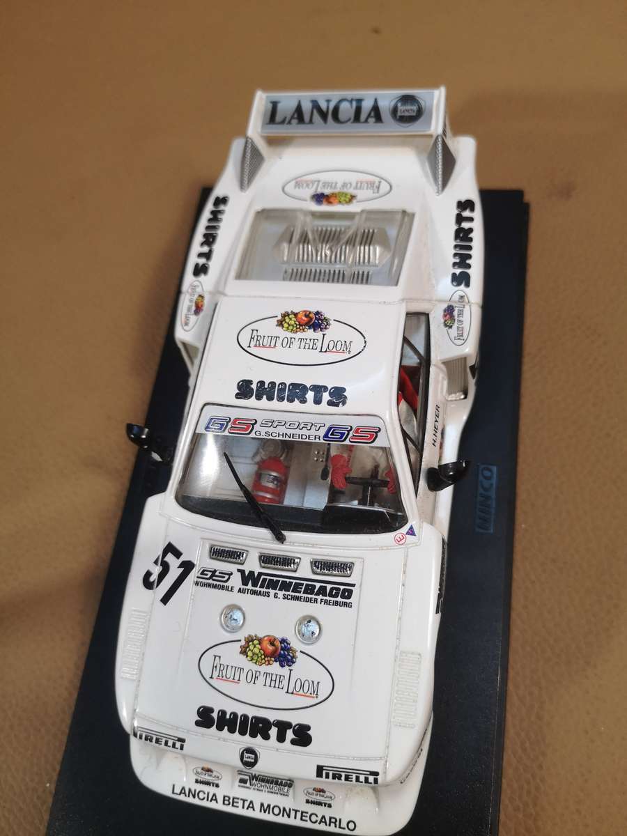 FLY GB TRACK LANCIA BETA MONTECARLO ZOLDER DRM 1980 1/32 SLOT CAR FRUIT OF LOOM