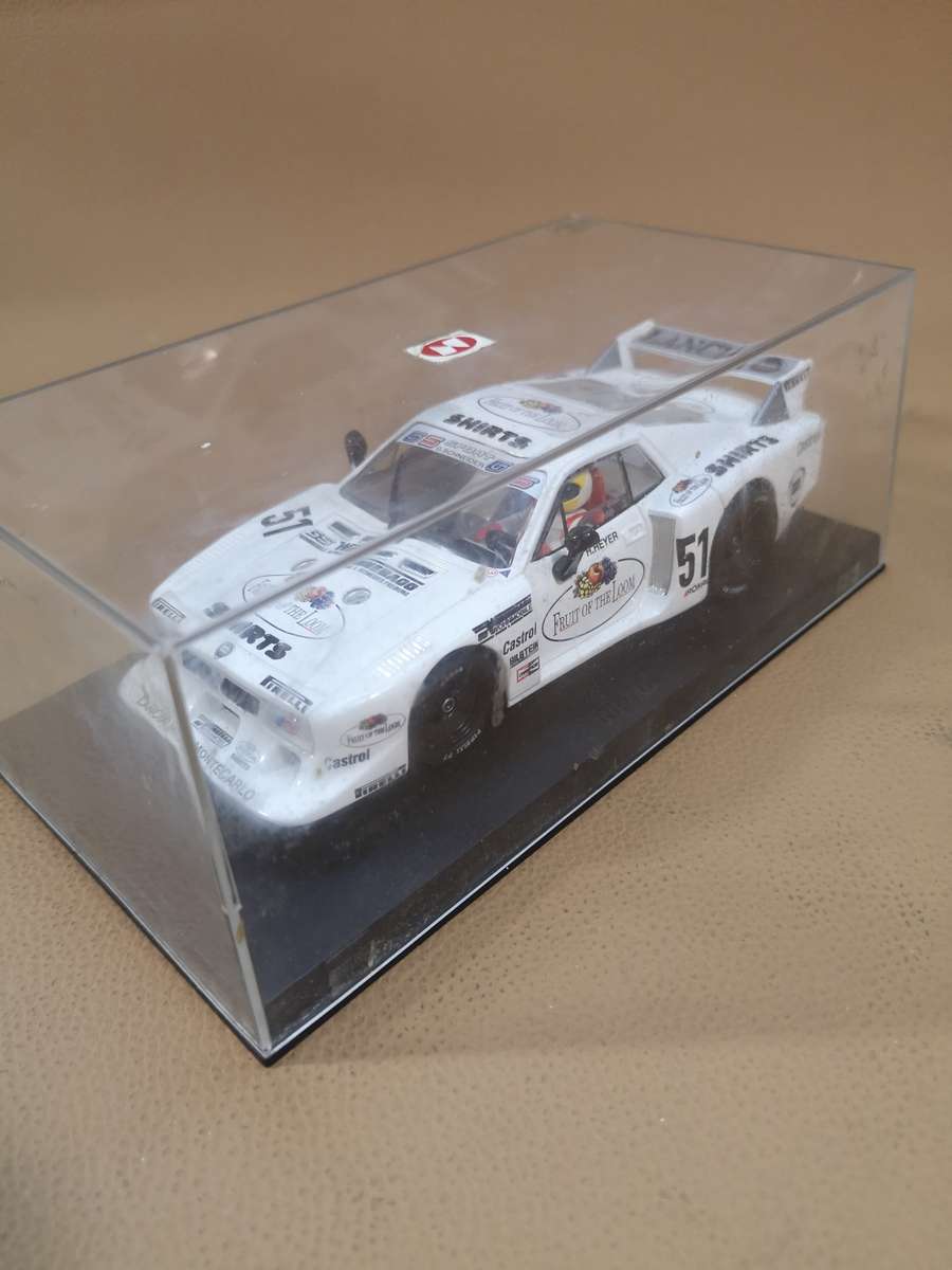 FLY GB TRACK LANCIA BETA MONTECARLO ZOLDER DRM 1980 1/32 SLOT CAR FRUIT OF LOOM
