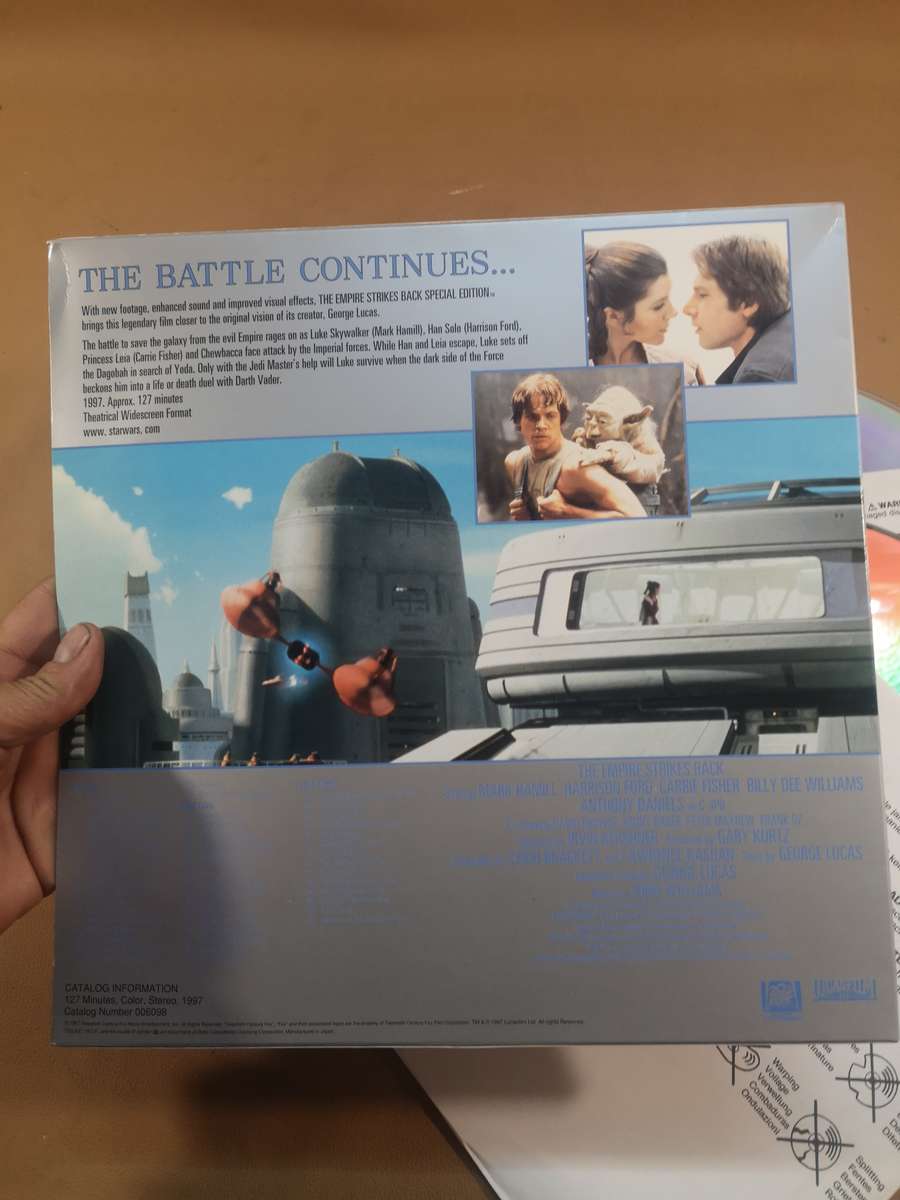 Star Wars The Empire Strikes Back Rare Special Edition laserDisc