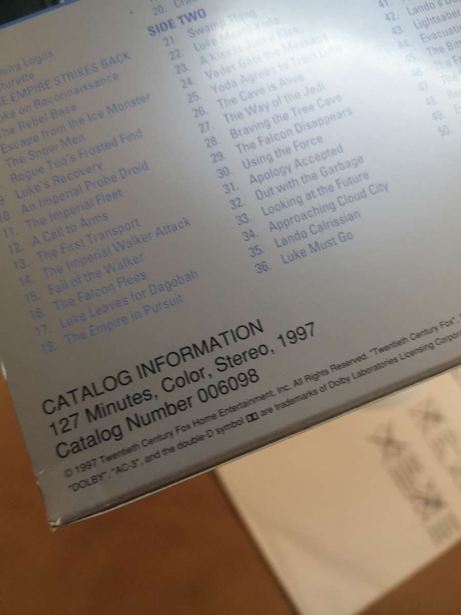 Extremely Rare STAR WARS 1999 Special Edition laserDisc