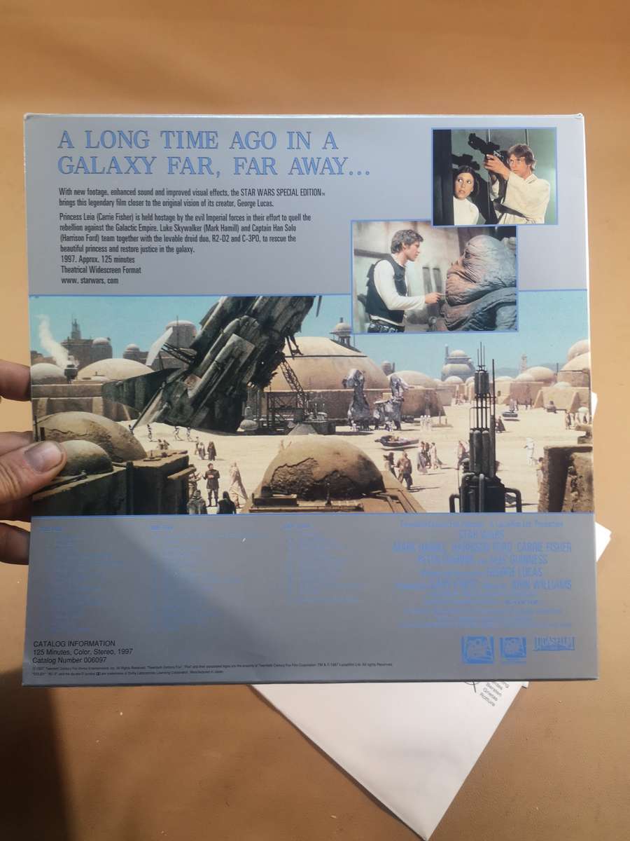 Extremely Rare STAR WARS 1999 Special Edition laserDisc