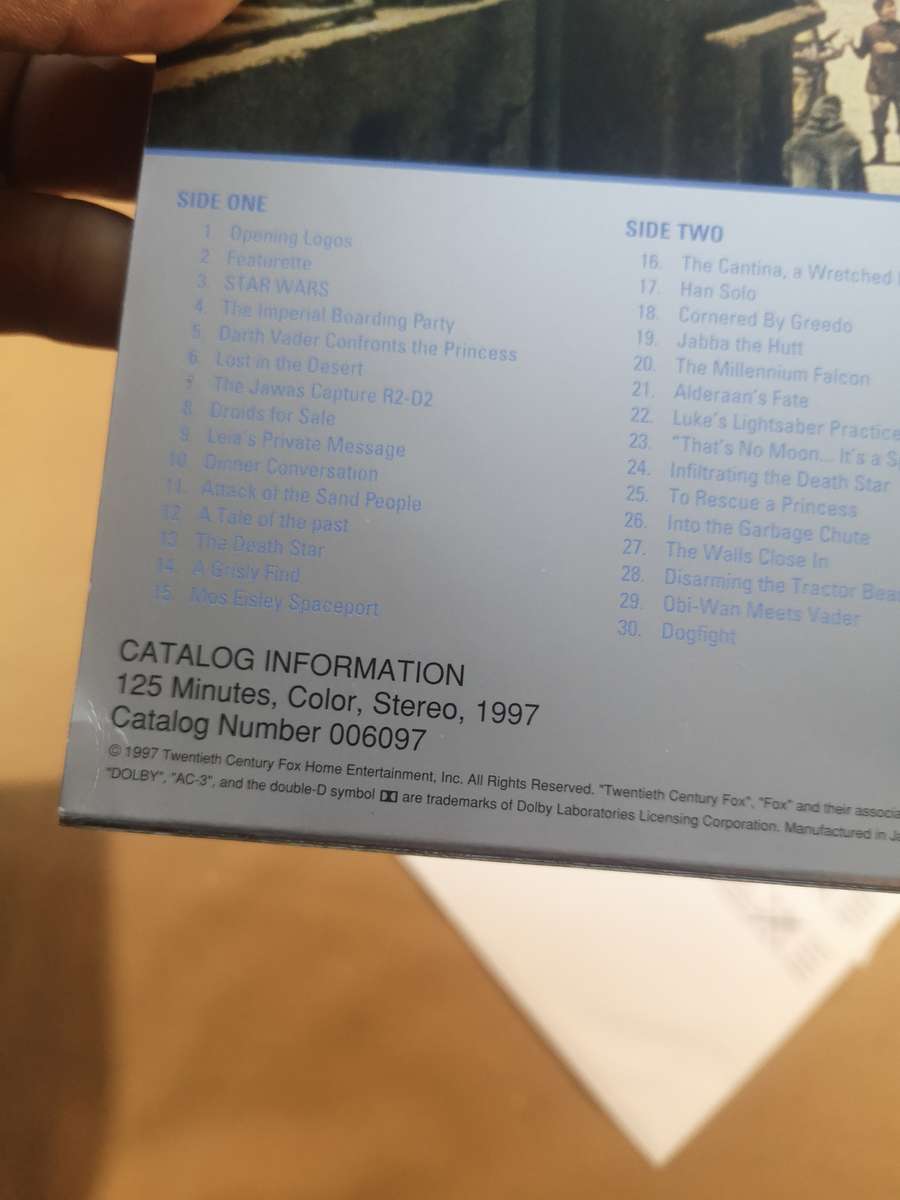 Extremely Rare STAR WARS 1999 Special Edition laserDisc