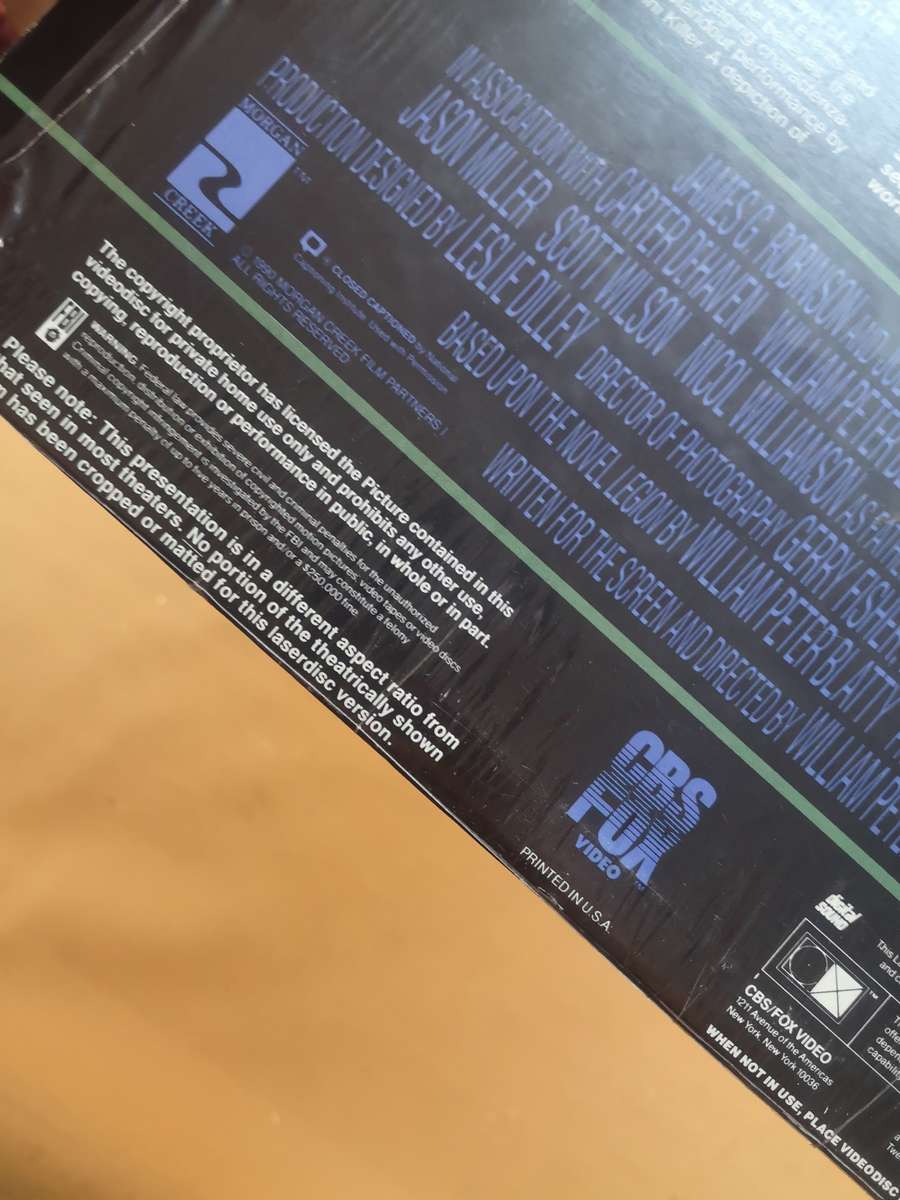 THE EXORCIST 3 III - 1991 RARE LASERDISC - George C Scott.