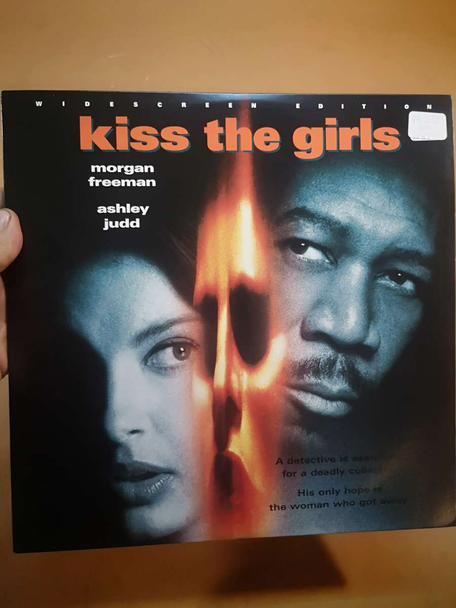 KISS THE GIRLS-Morgan Freeman hunts Casanova killer who kidnapped his niece laserDisc