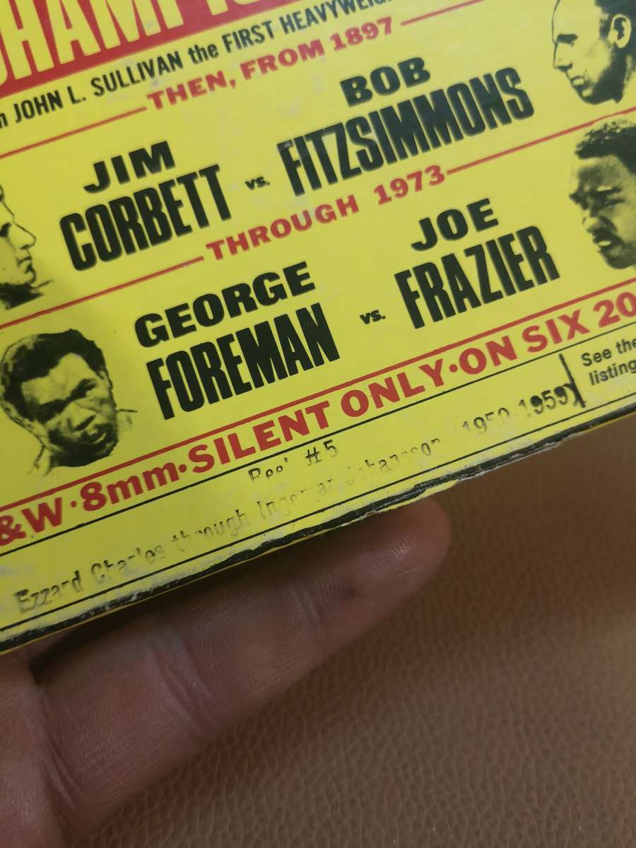 BW 8mm Ezzard Charles trough Ingemar Johansson (1950-1959) Boxing World Heavyweight Champ. Reel