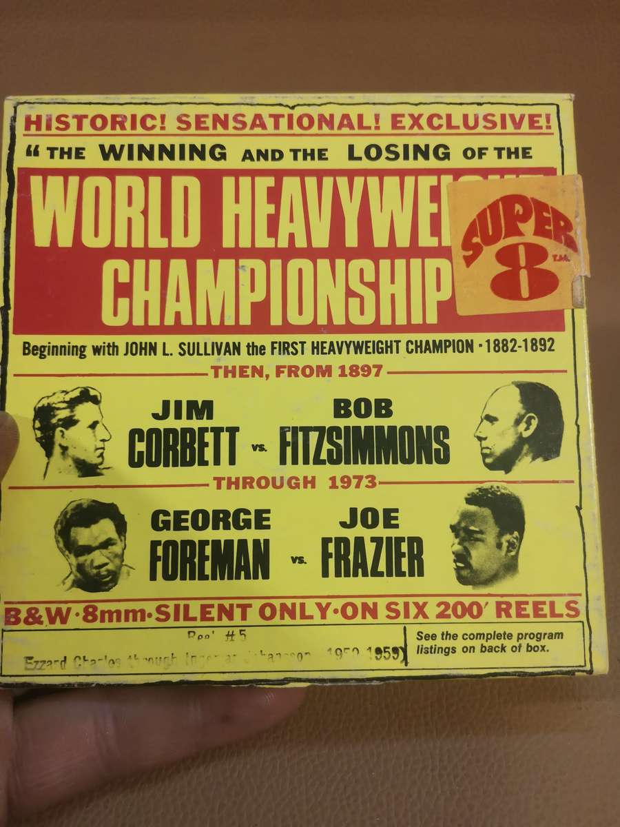 BW 8mm Ezzard Charles trough Ingemar Johansson (1950-1959) Boxing World Heavyweight Champ. Reel
