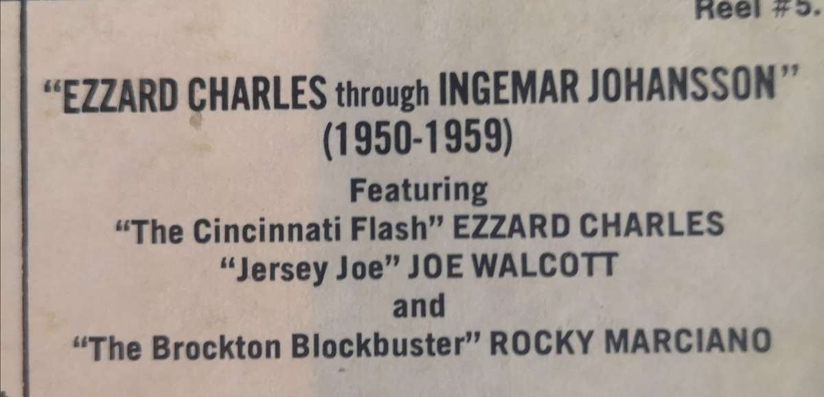 BW 8mm Ezzard Charles trough Ingemar Johansson (1950-1959) Boxing World Heavyweight Champ. Reel